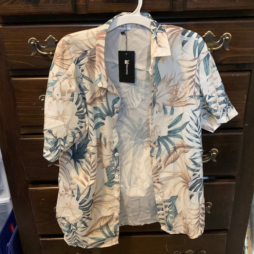 Floral Casual Button Down